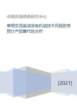 單相交流柴油發電機組的技術、財務及產品替代性分析