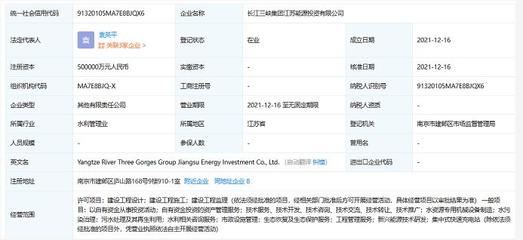三峽集團南京新公司成立 50億元資本聚焦投資活動
